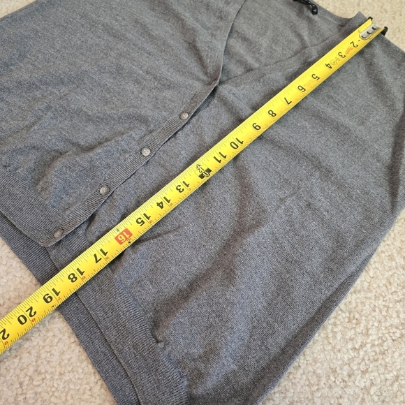 Theory Gray Women's Cardigan Sweater - Picture 8 of 9